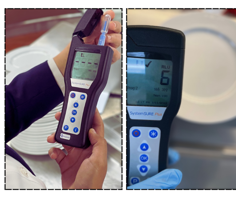 evaluating hygiene ATP food
