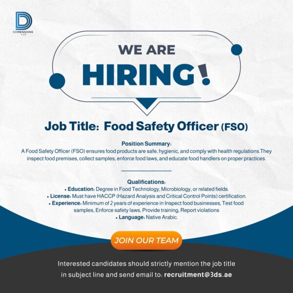 Food Safety Officer Abu