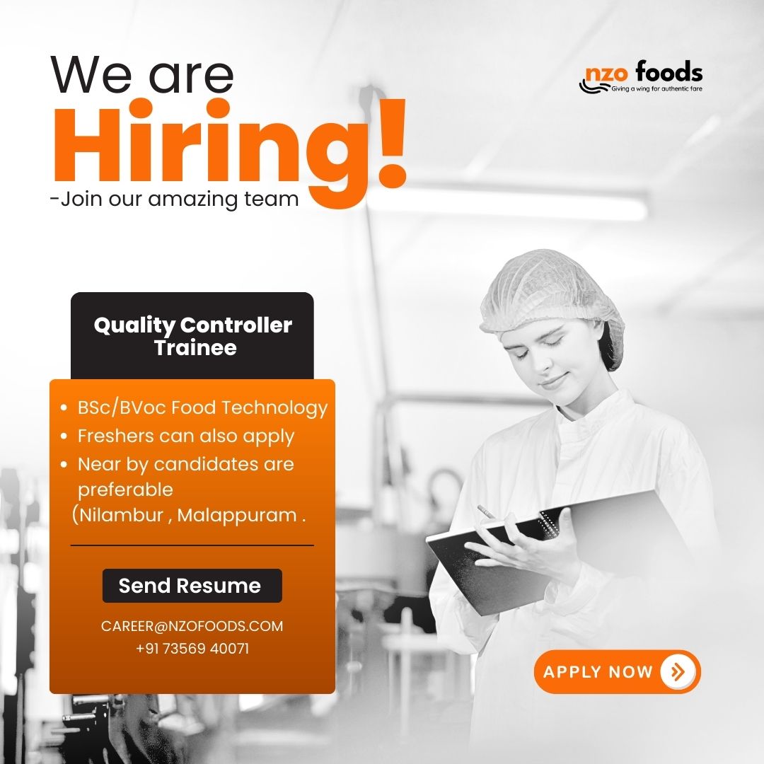 Quality Controller Trainee – Food Manufacturing - FoodTechSafety